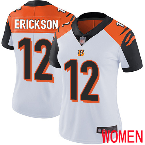 Cincinnati Bengals Limited White Women Alex Erickson Road Jersey NFL Footballl #12 Vapor Untouchable
